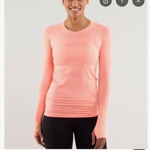 lululemon athletica Women's pink/orange Long Sleeve Top